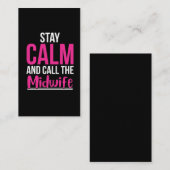 Midvrouw Call Funny Baby Deliver Doula Visitekaartje (Voorkant / Achterkant)