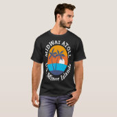 Midway Atoll Beach U S Minor Islands Summer Vacati T-shirt (Voorkant volledig)