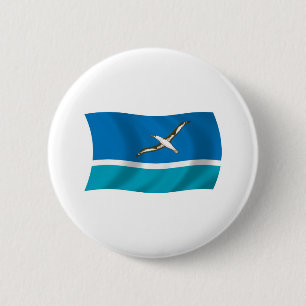 Midway-eiland Vlag Knop Ronde Button 5,7 Cm