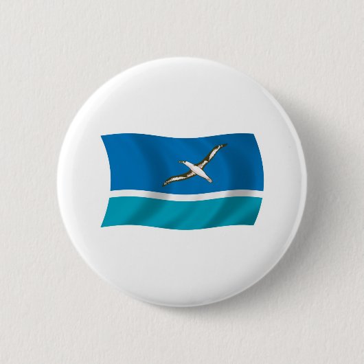 Midway-eiland Vlag Knop Ronde Button 5,7 Cm (Voorkant)
