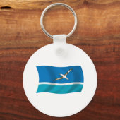 Midway-eiland Vlag Sleutelhanger (Voorkant)