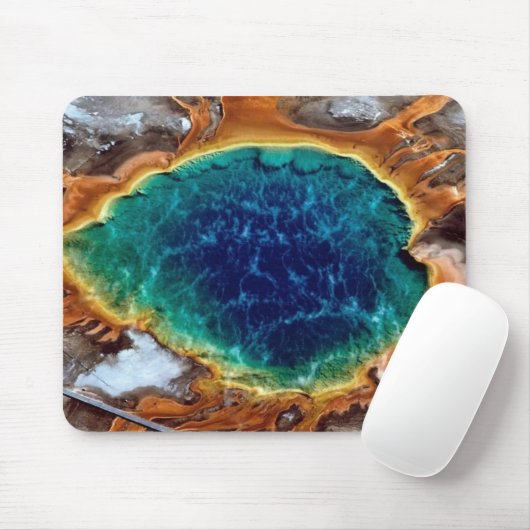 Midway Geyser, Yellowstone Wyoming Muismat (Met muis)