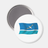 Midway Island Flag Magnet (Voorkant / Achterkant)