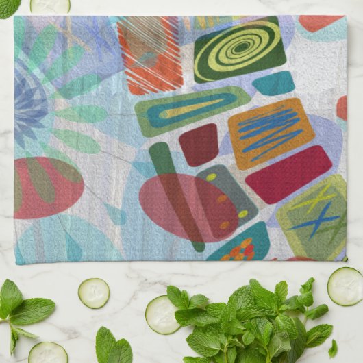 Midway Panels III Theedoek (Gevouwen)