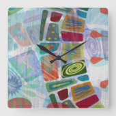 Midway Panels III Vierkante Klok (Voorkant)