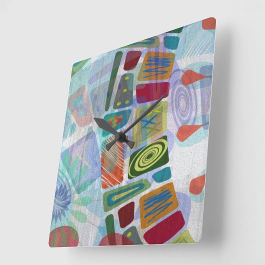 Midway Panels III Vierkante Klok (Hoek)