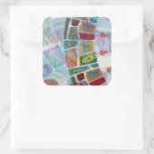 Midway Panels III Vierkante Sticker (Tas)