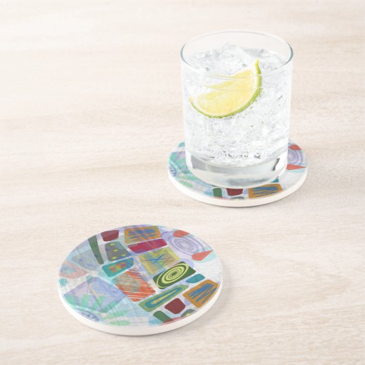 Midway Panels III Zandsteen Onderzetter (Zijkant)