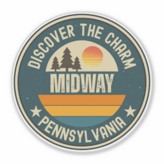 Midway, Pennsylvania Sticker