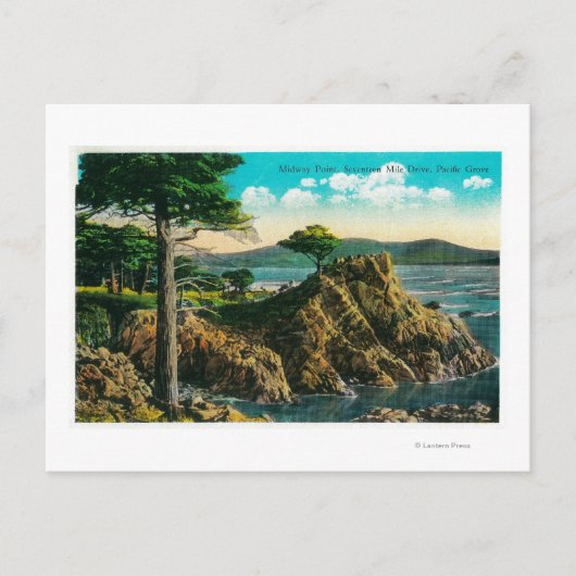 Midway Point op zeventien-tapedrive Briefkaart (Voorkant)