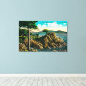 Midway Point op zeventien-tapedrive Canvas Afdruk (Insitu (Houten vloer))