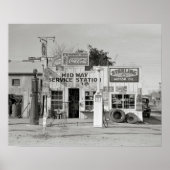 Midway Service Station, 1939.  foto Poster (Voorkant)