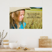 Midwest Boerderij Girl Poster (Keuken)