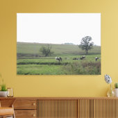Midwest Boerderij Zuivel Koeien Fotografie Wandkun Canvas Afdruk (Insitu (Woonkamer))