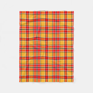 Midwest Bright Bold Red Yellow Pset Fleece Deken