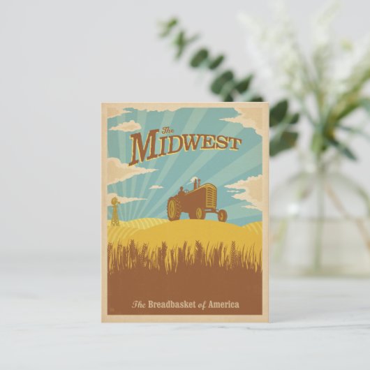 Midwest | De Amerikaanse bakmand Briefkaart (Staand voorkant)