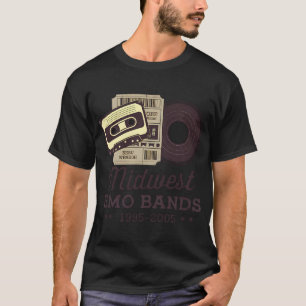 Midwest emo bands vinyl platen, en vintage conce t-shirt
