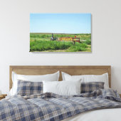 Midwest Farming Equipment Photography Wall art Canvas Afdruk (Insitu (Slaapkamer))