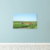 Midwest Farming Equipment Photography Wall art Canvas Afdruk (Insitu (Houten vloer))