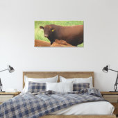 Midwest Koe Fotografie Gewikkeld Canvas Kunst (Insitu (Slaapkamer))