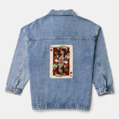 Midwest Queen of Hearts Card Cowgirl Love Luck Denim Jacket (Achterkant)