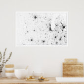 Midwest Railroad Constellation Census Dotmap Poster (Keuken)