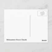 Midwest Storm Clouds Briefkaart (Achterkant)