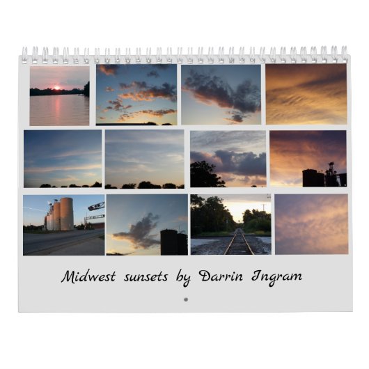 Midwest-zonsondergangen Kalender (Achterkant)