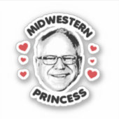 Midwestern Princess Sticker (Voorkant)