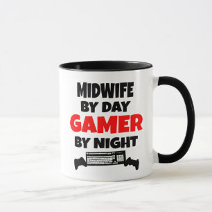 Midwife beroemd gemaakt door Day Gamer By Night Mok