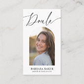 Midwife Birth Postpartum Doula Photo Arch QR CODE Visitekaartje (Voorkant)