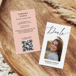 Midwife Birth Postpartum  Doula Photo Arch QR CODE Visitekaartje