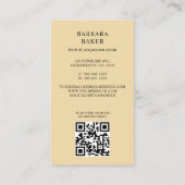 Midwife Birth Postpartum Doula Photo QR CODE Visitekaartje (Achterkant)