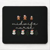 Midwife Nurse Christmas Gingerbread Nicu Hostal Pa Muismat (Voorkant)