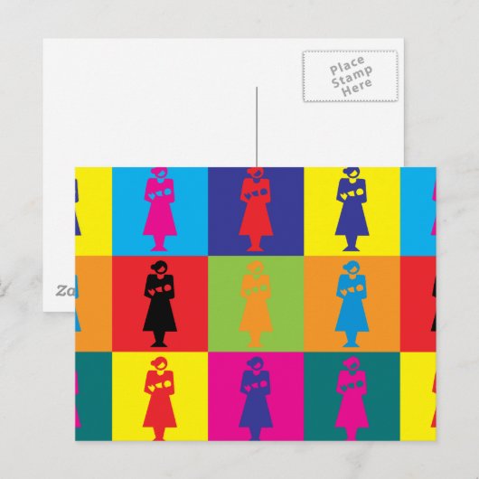 Midwifery Pop Art Briefkaart (Voorkant / Achterkant)