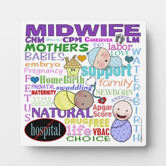 Midwifery Terminology-Subway Art Fotoplaat (Voorkant)