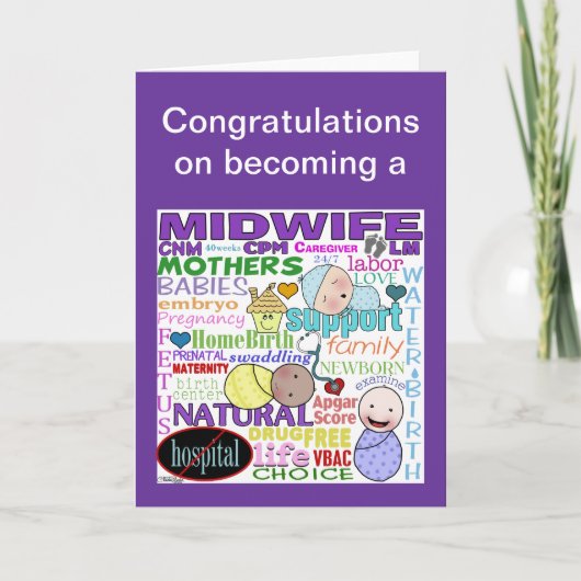 Midwifery Terminology-Subway Art Kaart (Voorkant)