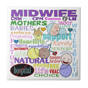 Midwifery Terminology-Subway Art Tegeltje