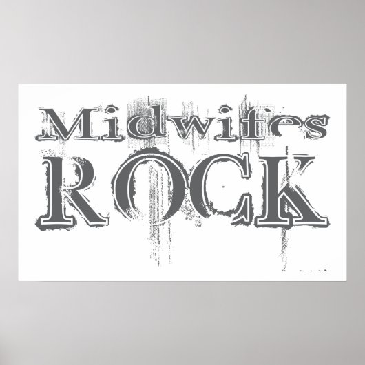 Midwifes Rock Poster (Voorkant)