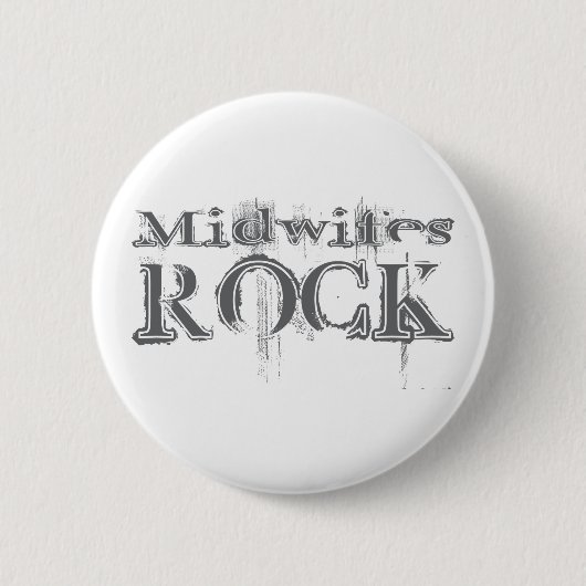 Midwifes Rock Ronde Button 5,7 Cm (Voorkant)