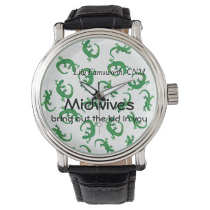 Midwives en Green Lizard Twist Horloge