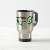 Midwives en Green Lizard Twist Reisbeker (Voorkant rechts)
