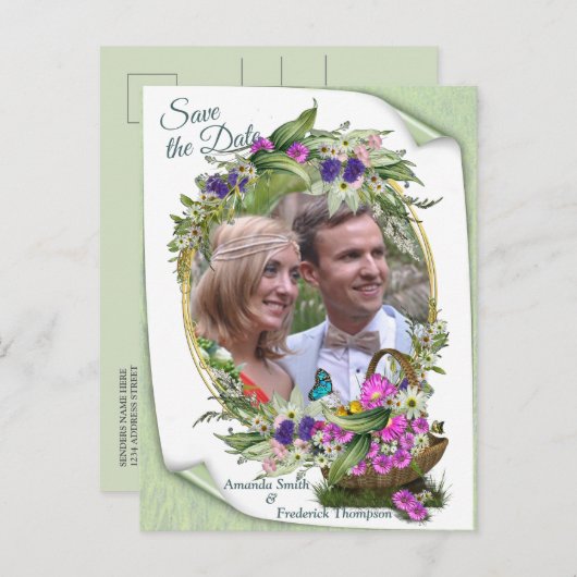 Midzomer Aankondigingskaart (Voorkant / Achterkant)