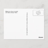 Midzomer Aurora borealis over het meer van de Labe Briefkaart (Achterkant)