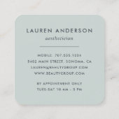 Midzomer Bloemen Vierkante Visitekaartje (Achterkant)