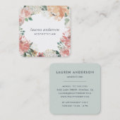 Midzomer Bloemen Vierkante Visitekaartje (Voorkant / Achterkant)