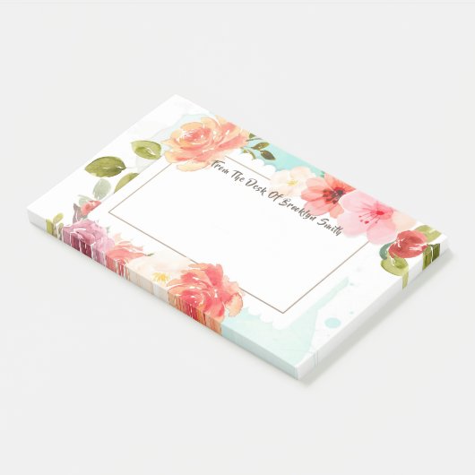 Midzomer bloemendromen post-it® notes (Schuin)