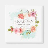 Midzomer bloemendromen sparen de datum magneet (Voorkant)