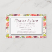 Midzomer bloemendromen visitekaartje (Achterkant)