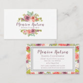 Midzomer bloemendromen visitekaartje (Voorkant / Achterkant)